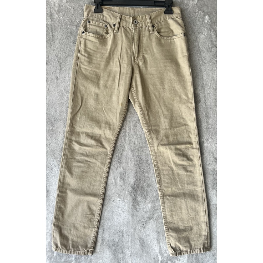Levi's 511 Jeans Men's Straight Fit 29x30‎ Pants Tan Khaki White Tab